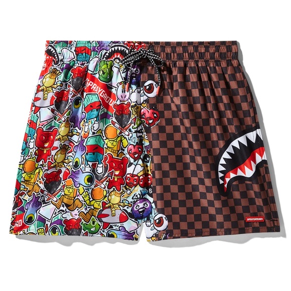 Sprayground STICKER CREW SWIM SHORTS